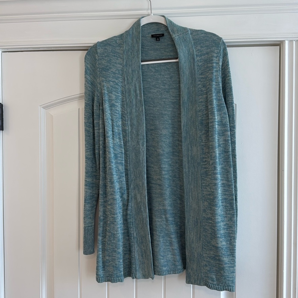 Talbots turquoise/light blue cardigan size medium